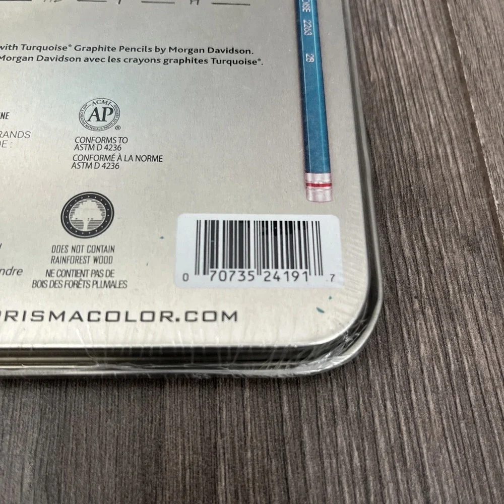 Prismacolor Turquoise Drawing Sketching Pencil Set - Soft Graphite - 12 Set